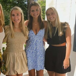 Zara Blue Floral Mini Dress